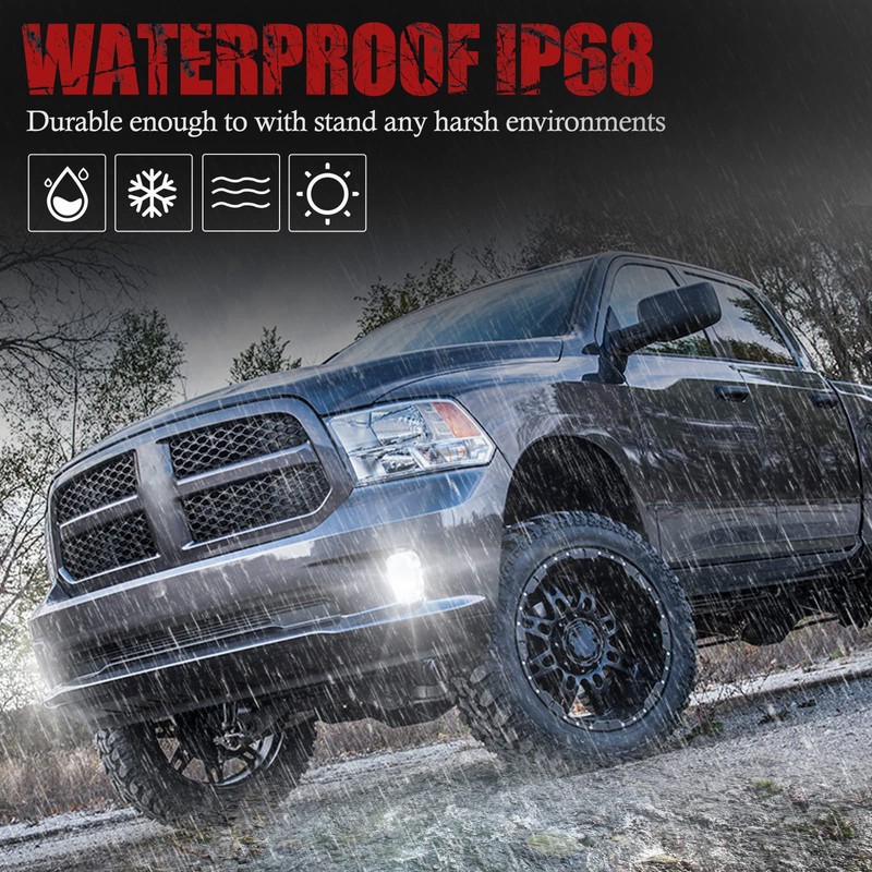 BUNKER INDUST Dodge Ram LED Fog Light with Daytime Running