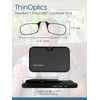 ThinOptics Readers with Wallet - Armless On-Nose Reading Glasses -