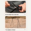 Hanging Rack Black Tripod Structure Folding Hanging Shelf with Storage