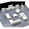 - Muebles Para Maquetas Escala 175 Blanco 90 Piezas -