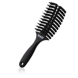 feschi Hair Brush with Vegan Bristles | No Pulling Through the Hair | Perfect Head Shape Fit | The Essential - Hair Brush