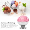 Ice Cream Bowl Set, 4Pcs Food Grade Stainless Steel Dessert