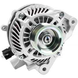 11176N New Alternator Compatible with 2006-2011 Honda Civic 1.8L L4, 80A 12V, 7-Groove Pulley, Replace# 11176, 31100RNAA01, 31100RNAA01RM, 31100RNAA012M2, AHGA67, A002TC1391, SB347