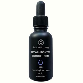 Suero Facial para Hombre Pocket Care - cido Hialurnico 10 Puro - Hidratacin Profunda y Antiedad - Reduce Arrugas y Lneas de Expresin - Con Colgeno y  