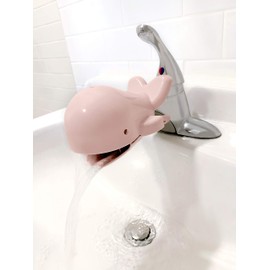 Faucet Extender for Toddler, Sink Spout Water Extender for Baby, Kids Children, Whale - Pink (for Girl)