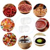 HexinYigjly 40 Set Double Compartment Snack Pots with Compartments, 130ml