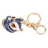 6pcs Lion Dance Keychains Cute Funny Exquisite Metal Rhinestone Chinese