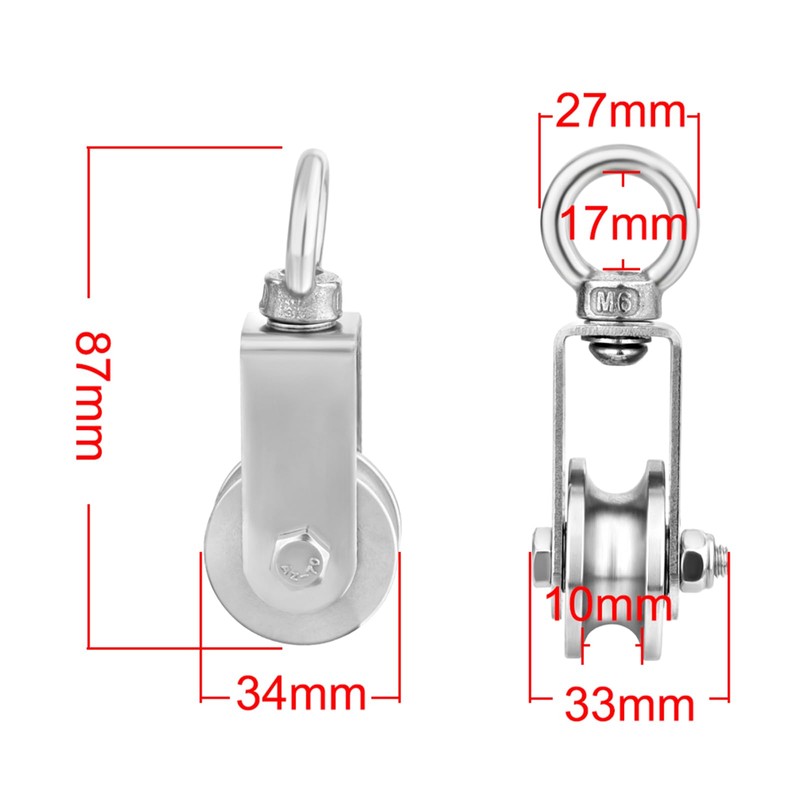 Twilight Garage 2 Pack 34 mm Pulley with Ball Bearing,