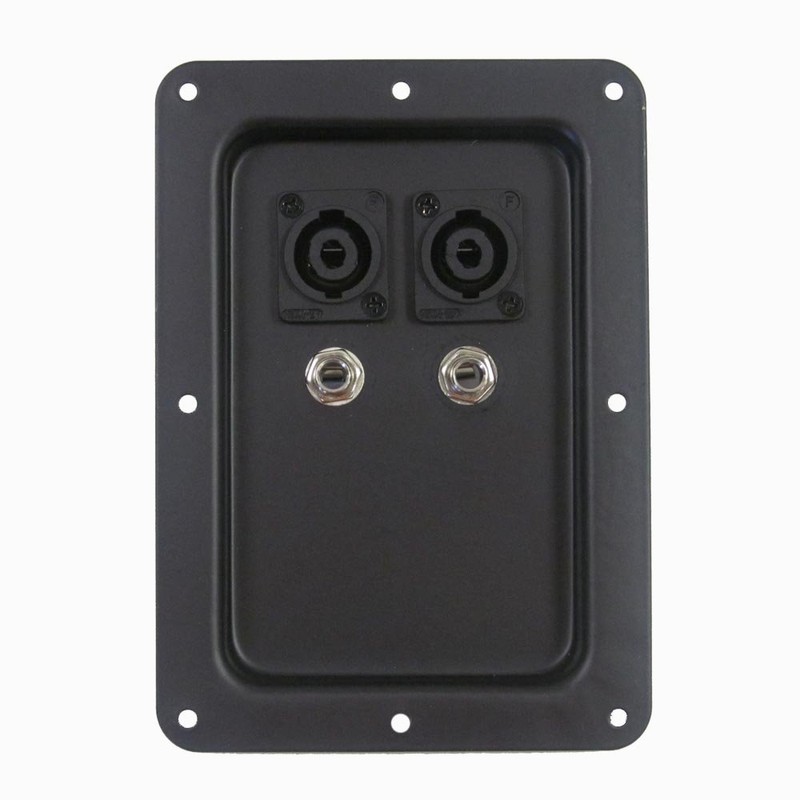 Seismic Audio - Pair of Jack Plates with Dual Speakon