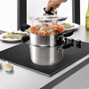 ZENFUN 1.8 Quart Stainless Steel Steamer Pot with Basket, Stock