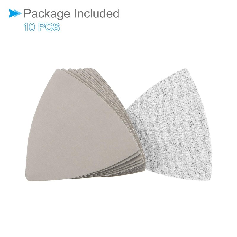 CoCud 10 Pcs 5000 Grit Triangle Sanding Pads Silicon Carbide