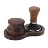 Coffee Hammer Tamping Kit Walnut Stainless Steel Tamper Distributor Set
