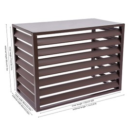 Air Conditioner Fence, Air Conditioner Privacy Screen,Outdoortrash Can Fence,Practical Shutter,Strong Protective Ability,Increased Privacy,Used in Your Garden Yard Swimming Pool Etc (Coffee Color)