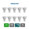 Pack of 10 x MEGAMAN 140506 Dimmable LED GU10 Lamp
