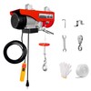 BTMPYLYT 110V Electric Hoist Winch 880 LBS Double Hook Lifting