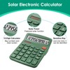 8 Pack Calculator Desktop, 12-Digit Solar Basic Calculator Dual Power