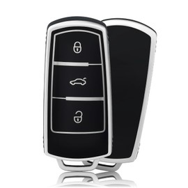 OFFCURVE Key Case Car Key Cover Key Case Protective Cover for VW Volkswagen CC Passat B6 B7 3C CC GTI Alltrack Variant Magotan B5 Cady Golf Polo Sharan