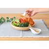 World Create viv Hasamiyaki Sauce Pot & Spoon, White Kotori