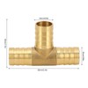 3 Way Adapter Fitting Brass 5/8in Brass Universal Tee Fitting