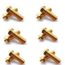 12Pcs Volcano Nozzles 0.4mm, Vyper Nozzles M6 Thread Hotend Extruder Volcano Nozzle Compatible for Artillery Genius, Sidewinder X1, X2, Anycubic Vyper, Anycubic Kobra Plus, Kobra Max 1.75mm Filament,