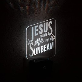 Jesus Wants Me for a Sunbeam LDS Night Light for Latter-Day Saint Children Gift