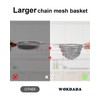 Sink Drain Strainer, Reversible Easy Clean Mesh Sink Strainer with