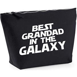 Hippowarehouse Best Grandad in the Galaxy printed make up cosmetic wash bag 18x19x9cm