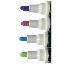 Competitive Advantage Enamel Paint Markers - MPD-15 MEDIUM - Multi-Packs - Permanent, Waterproof, Quick-drying (Mood Tones | Purple, Lt. Green, Lt. Blue, Pink, 4)