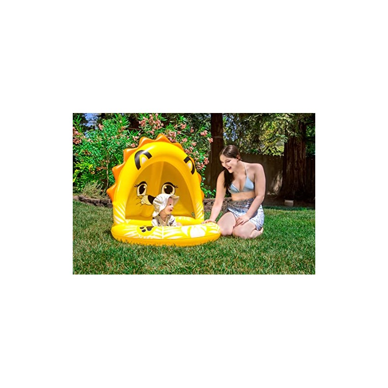 Poolmaster - Piscina Inflable para niños con sombrilla, león bebé