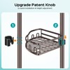 Corner Shower Caddy Tension Pole: Rustproof Stable 4-Tier Bathroom Organizer