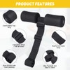 mizikuu Nordic Hamstring Curl Strap, Adjustable Nordic Hamstring Curl Portable