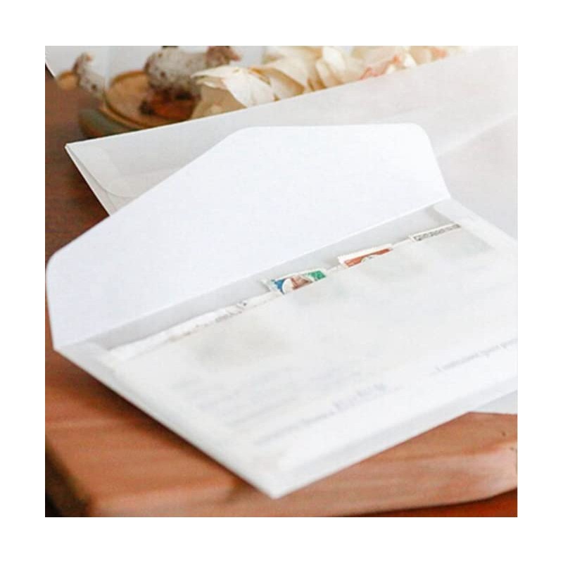 30 Pack Translucent Envelopes 5x7 Clear Invitation Envelopes Translucent Vellum