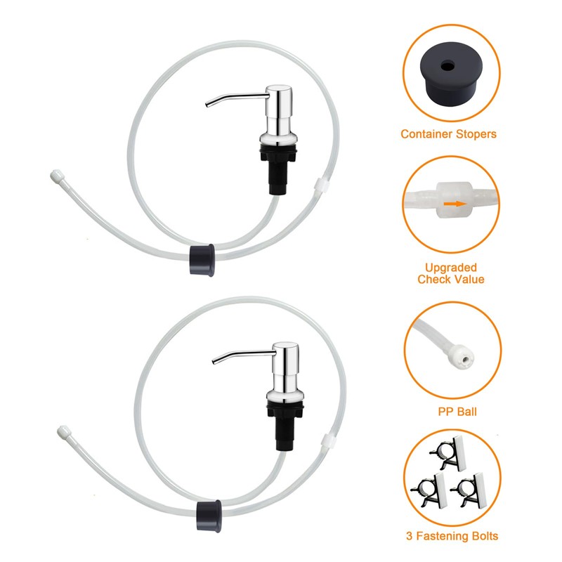 Sink Soap Dispenser, Kichen Sink SoapDispenser, 47" Extension Tube kit,