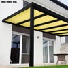 TANG 6' x 22' Shade Cloth Light Yellow, Pergola Canopy