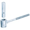 Alberts 307417 Screw-In Bolt Bolt | Blue Galvanised | Backset