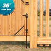 36" Cane Bolt Heavy Duty Drop Rod Gate Stopper Hardware,