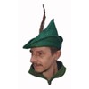 The Dragons Den Robin Hood Green Hat With Feather Medieval Outlaw Archer World Book Day Legend Fancy Dress Accessory [One Size]