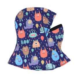 Kids Winter Face Cover Windproof Thermal Neck Gaiter Head Cover for Boys Girls Breathable Face Warmer for Outdoor Ski Animal Spirit