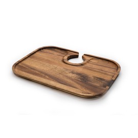 Ironwood Gourmet Paso Robles Canapé Tray, 7.5 x 10.5 x 0.5 inches, Brown