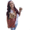 Dog Sling Carrier 100% Organic Cotton for Cats Too (Salsa)