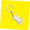 TEHAUX Metal Locomotive Train Keychain Pendant Sturdy and Fashionable Keyring
