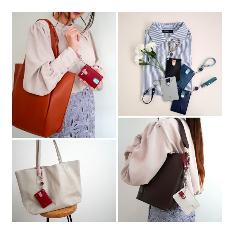 Peace Kobo Pass Case, with Expandable Reel Strap, Simple, Drop