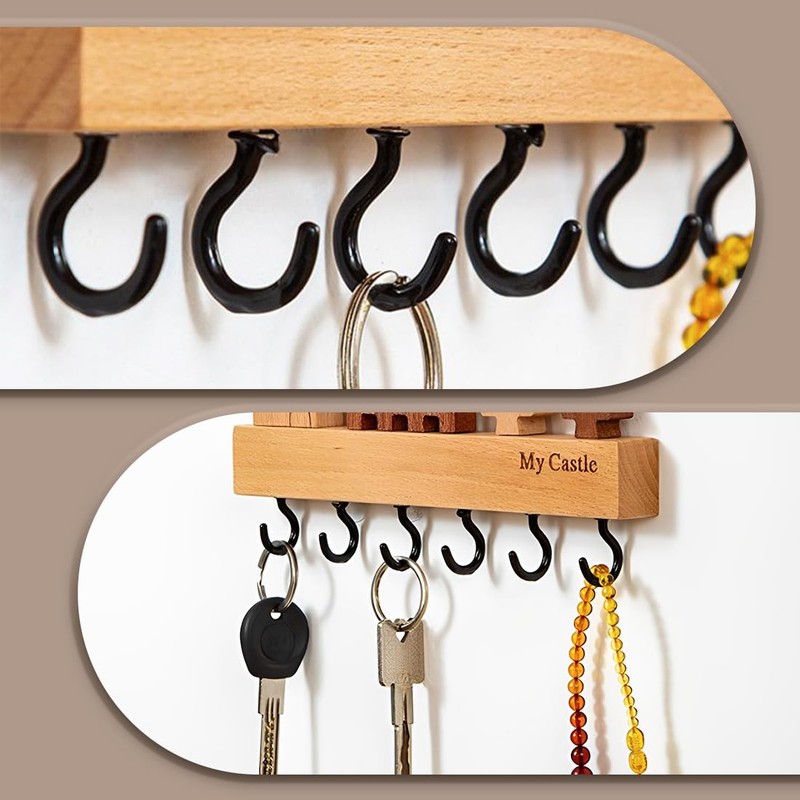 SULIUDAJI Pack of 30 Screw Hooks, Screw Hooks For Screwing
