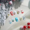 Christmas Nail Stickers Red Snowman Nail Art Stickers 5D Embossed