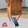 SPARES2GO Universal Castor Wheels Fixed Plate Fixing 1'' Mini Wheel