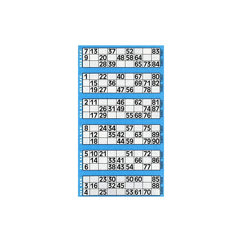 Thomas & Anca Club Supplies Ltd 600 Bingo Tickets -