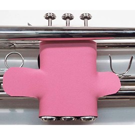 Trumpet valve protector guard with hook and loop closure in colors and patterns - Trumpet Valve Guard Legacystraps Pink