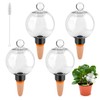 Coitak 4 PCS Plant Self Watering Globes with Covers, Brush,