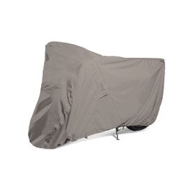 Covermates Motorcycle Cover - Heavy-Duty Polyester, Mesh Vent, Drawcord Hem, Power Sports Covers, Grey