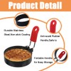4Pack Egg Rings for Frying, Stainless Steel Egg Rings with